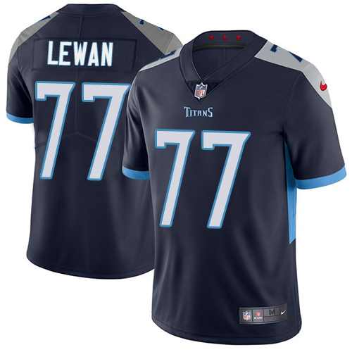Nike Titans #77 Taylor Lewan Navy Blue Alternate Youth Stitched NFL Vapor Untouchable Limited Jersey